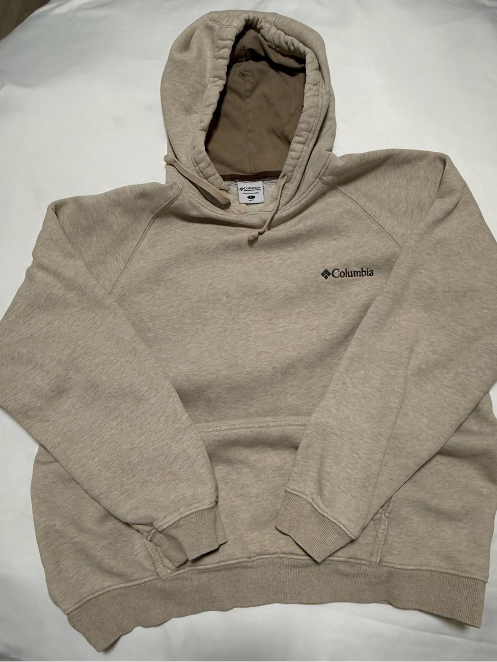 Columbia Men's Tan Pullover Hoodie with Logo